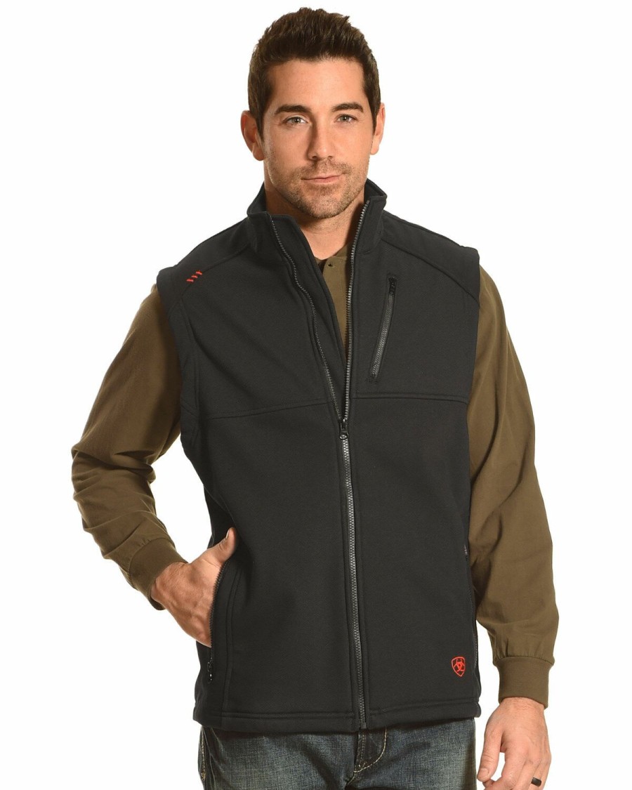 Men'S Clothing * | Ariat Men'S Fr Polartec Platform Vest Outlet