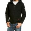 Men'S Clothing * | Ariat Men'S Black Fr Zip-Front Hooded Sweatshirt Big Outlet