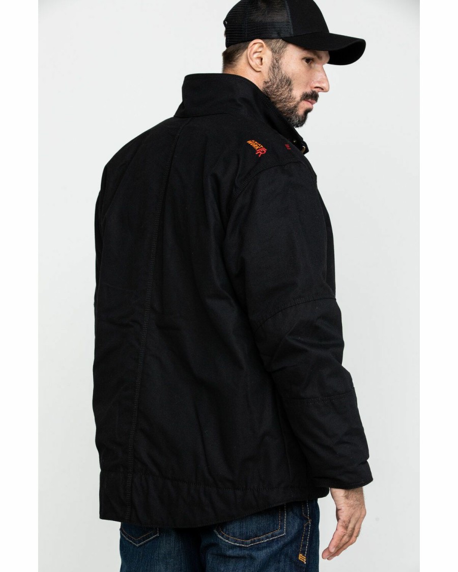 Men'S Clothing * | Ariat Men'S Black Fr Workhorse Work Jacket Outlet