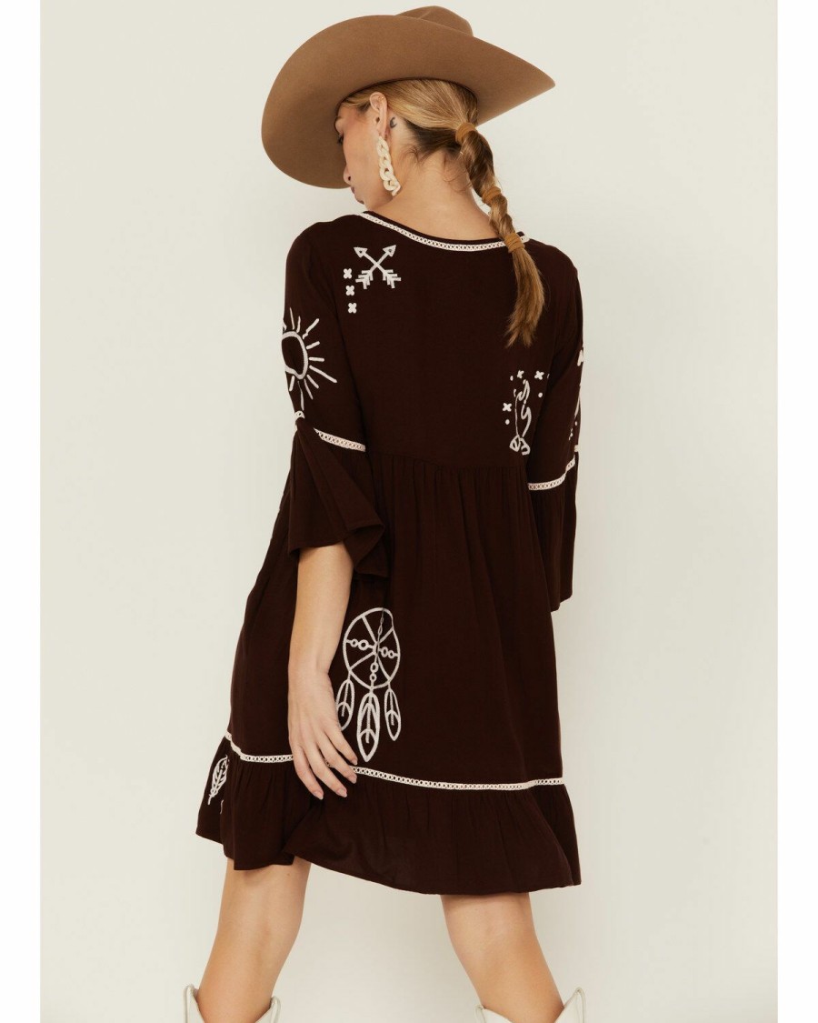 Women'S Clothing * | Ariat Women'S Embroidered Western Stories Long Sleeve Dress Sale