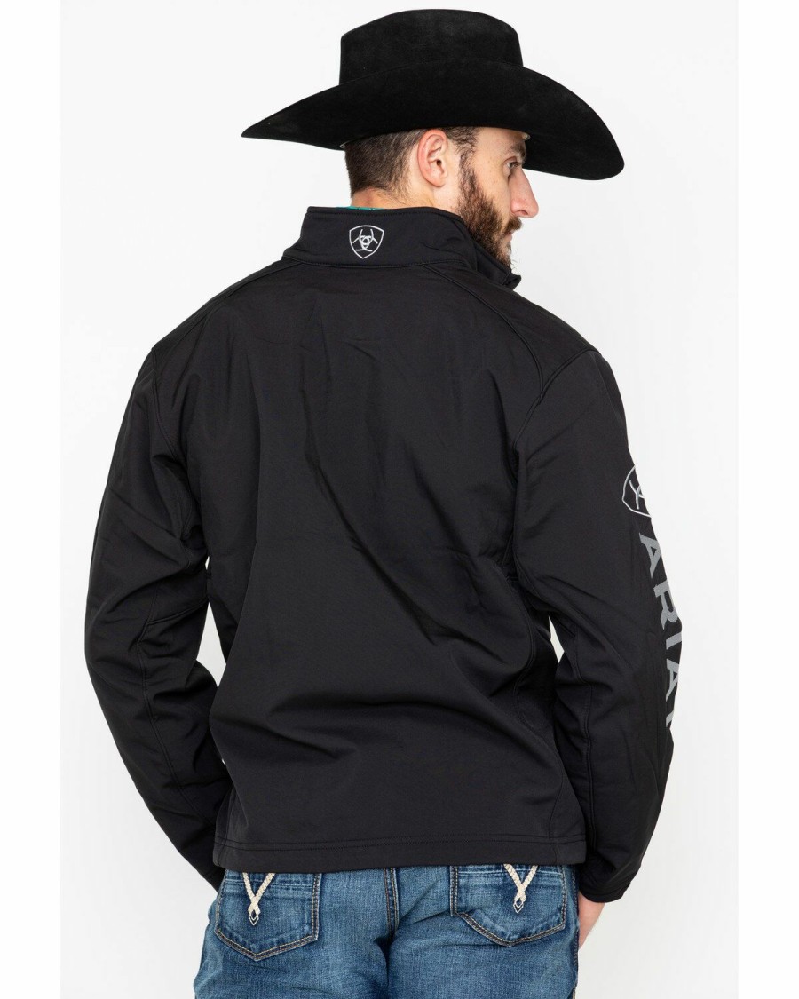 Men'S Clothing * | Ariat Men'S Black Logo 2.0 Softshell Jacket Discount