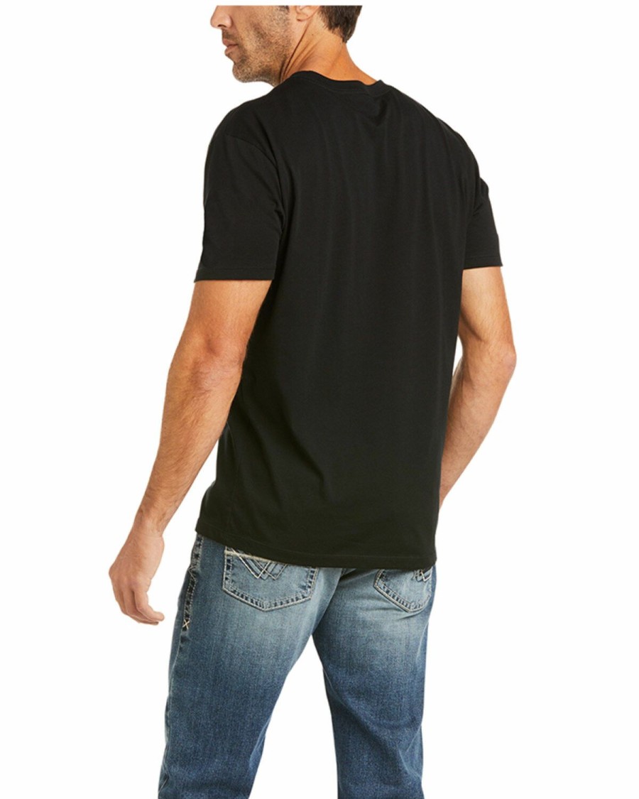 Men'S Clothing * | Ariat Men'S Black Viva Mexico Logo Graphic T-Shirt Clearance