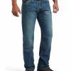 Men'S Clothing * | Ariat Men'S Rebar M5 Edgewood Medium Wash Durastretch Basic Straight Leg Work Jeans Outlet