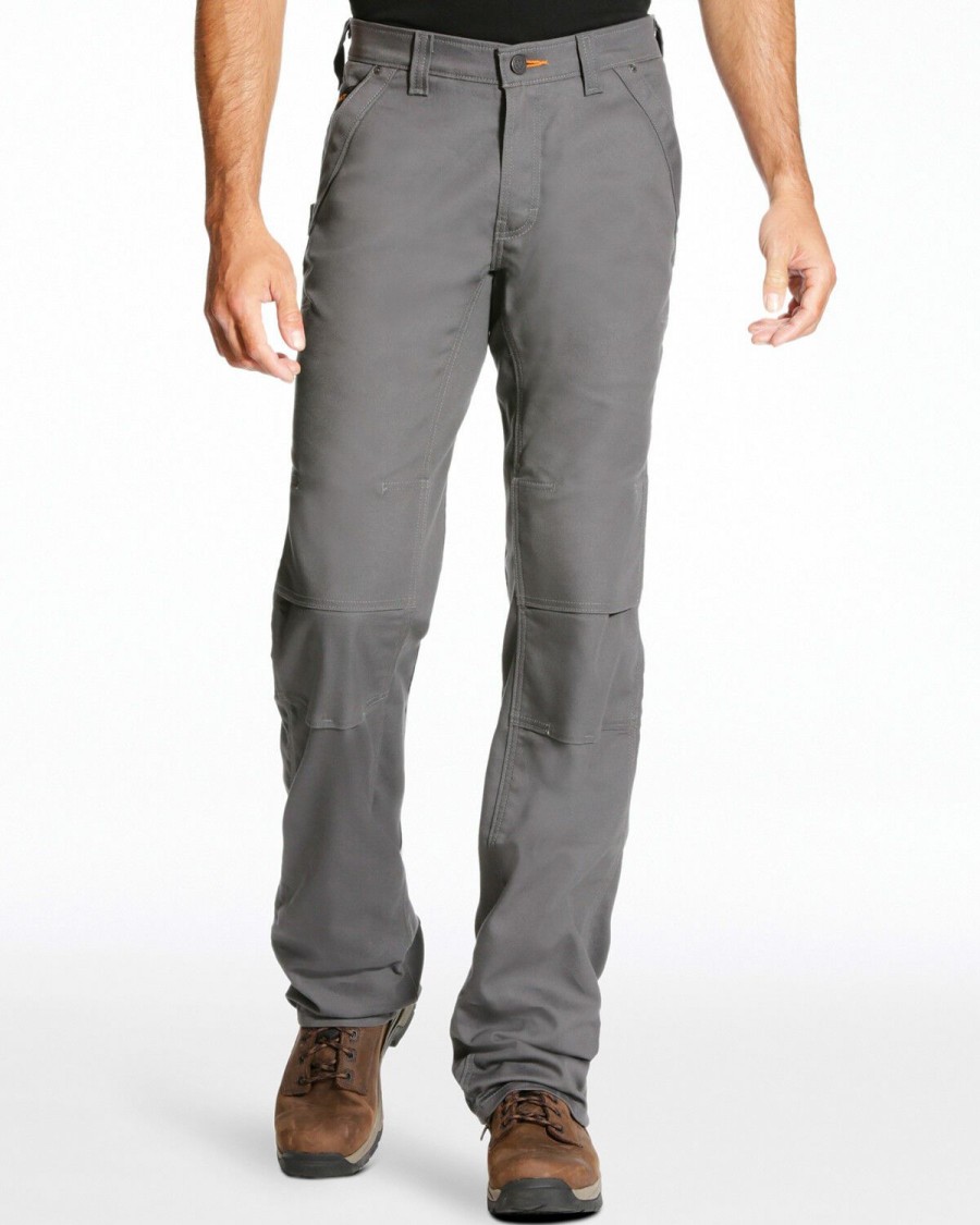 Men'S Clothing * | Ariat Men'S Rebar M4 Stretch Canvas Utility Straight Leg Pants Big Clearance