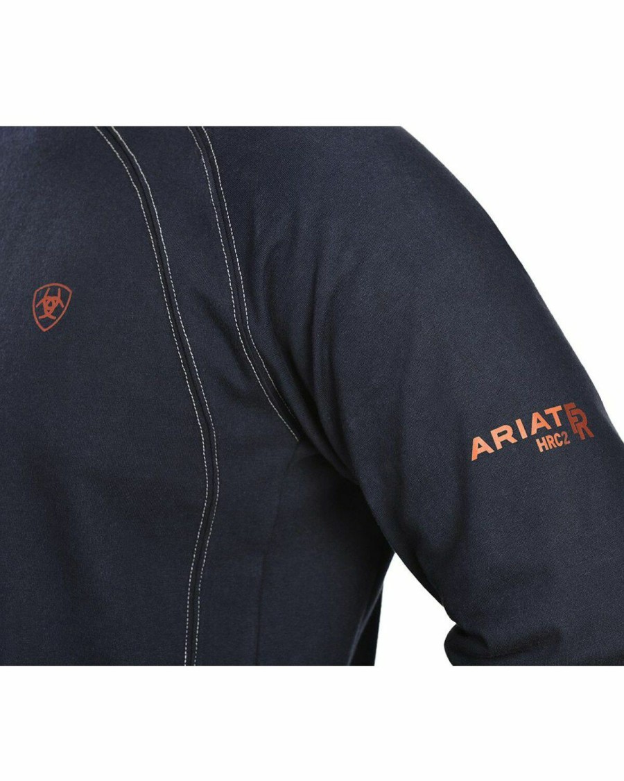 Men'S Clothing * | Ariat Men'S Knit Fire Resistant Work Crew Long Sleeve Sale