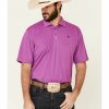 Men'S Clothing * | Ariat Men'S Violet Tek Short Sleeve Polo Shirt Sale