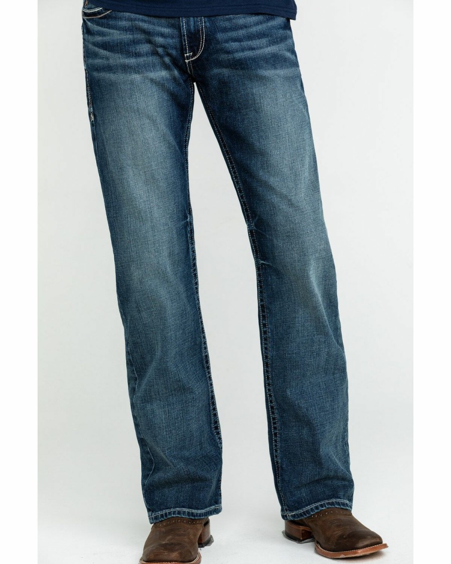 Men'S Clothing * | Ariat Men'S M5 Lennox Stretch Stackable Slim Straight Jeans Online