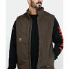 Men'S Clothing * | Ariat Men'S Loden Rebar Washed Dura Canvas Insulated Work Vest Online