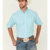 Men'S Clothing * | Ariat Men'S Quilo Stretch Small Plaid Short Sleeve Button-Down Western Shirt Clearance