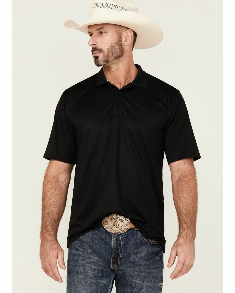 Men'S Clothing * | Ariat Men'S Solid Tek Polo Shirt Outlet