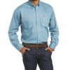 Men'S Clothing * | Ariat Men'S Fr Vented Long Sleeve Button-Down Work Shirt Clearance