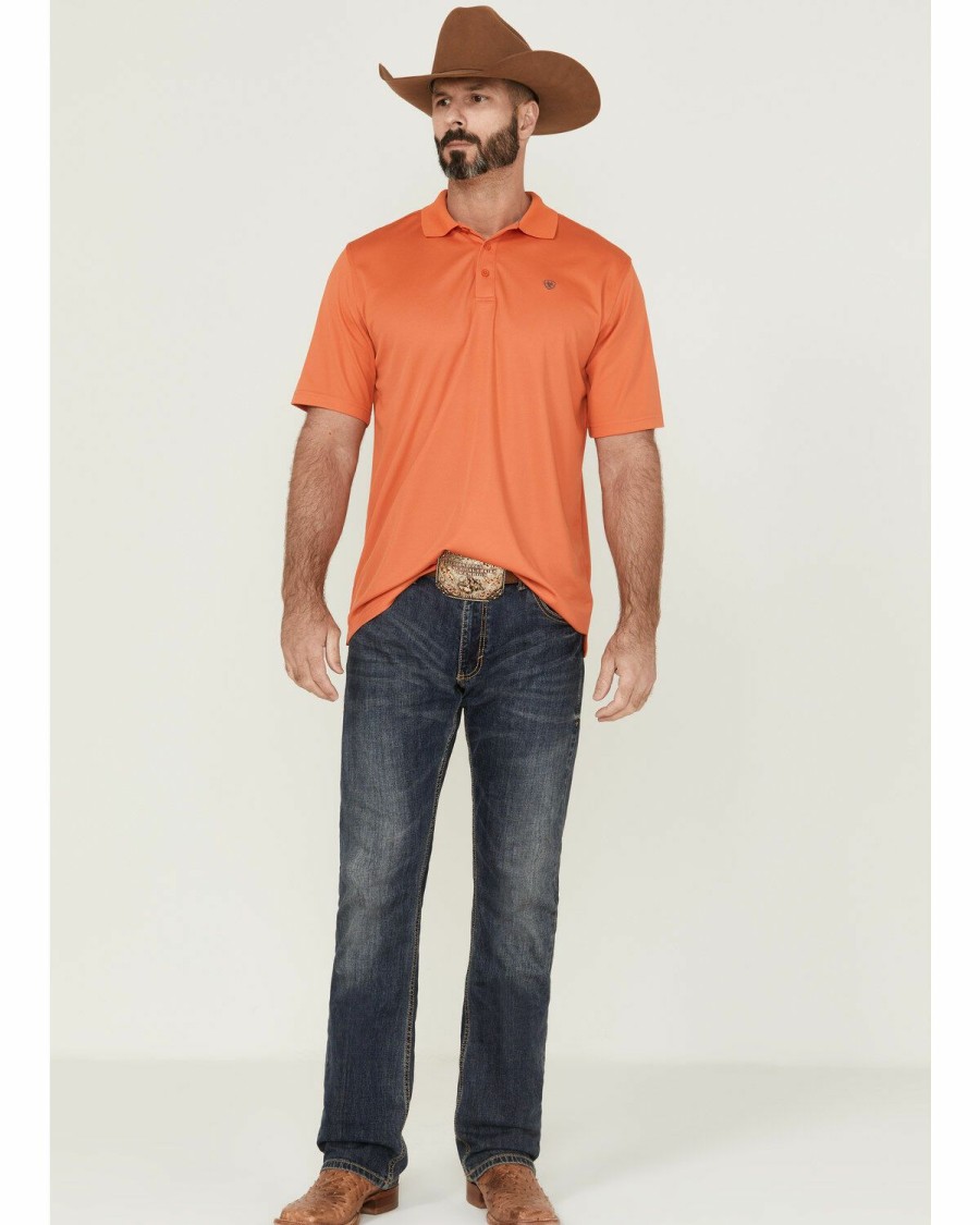 Men'S Clothing * | Ariat Men'S Koi Short Sleeve Tek Polo Shirt Online