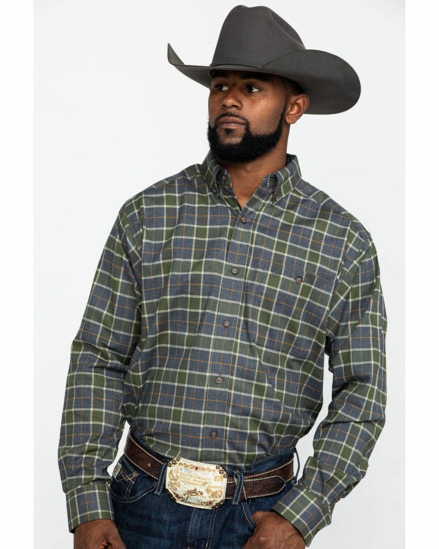 Men'S Clothing * | Ariat Men'S Eldridge Performance Flannel Long Sleeve Western Shirt Outlet