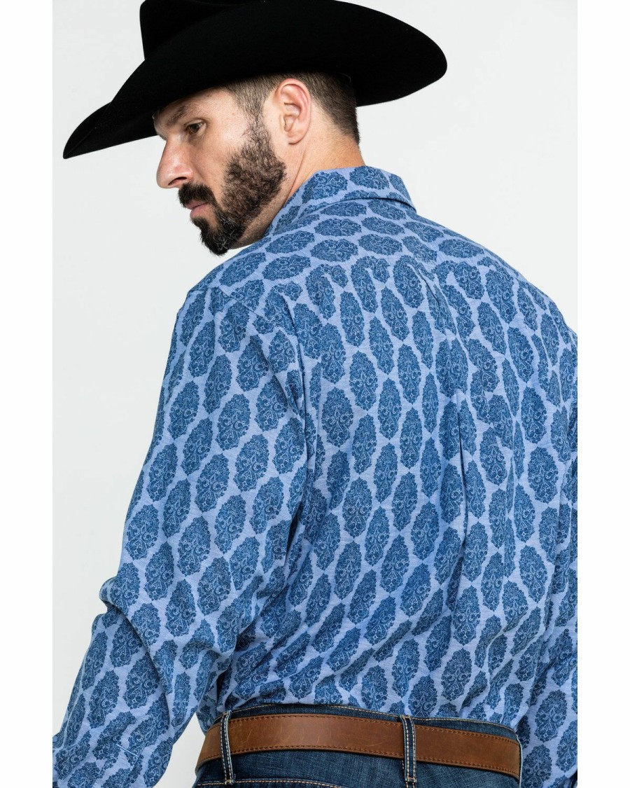 Men'S Clothing * | Ariat Men'S Ajax Stretch Paisley Print Long Sleeve Western Shirt Online