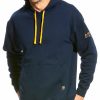 Men'S Clothing * | Ariat Men'S Rebar Navy Logo Hooded Sweatshirt Discount