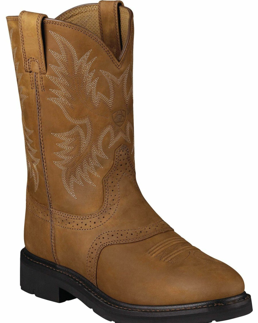 Boots & Shoes * | Ariat Men'S Sierra Saddle Work Boots Sale