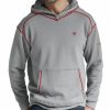 Men'S Clothing * | Ariat Men'S Flame Resistant Polartec Grey Work Hooded Sweatshirt Big And Tall Online