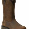 Boots & Shoes * | Ariat Groundbreaker Pull-On Work Boots Round Toe Sale