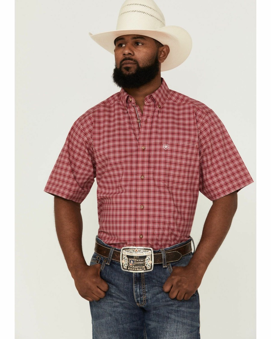 Men'S Clothing * | Ariat Men'S Jairo Stretch Check Plaid Button-Down Western Shirt Outlet