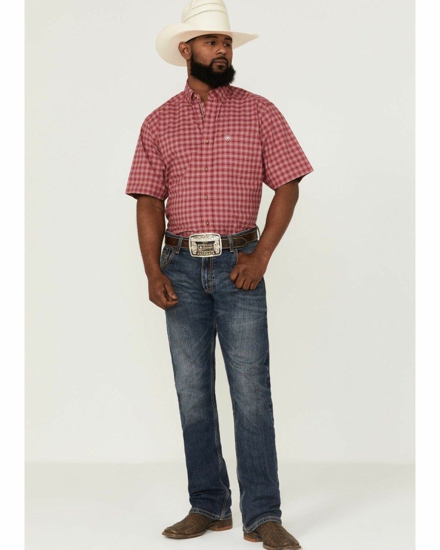 Men'S Clothing * | Ariat Men'S Jairo Stretch Check Plaid Button-Down Western Shirt Outlet