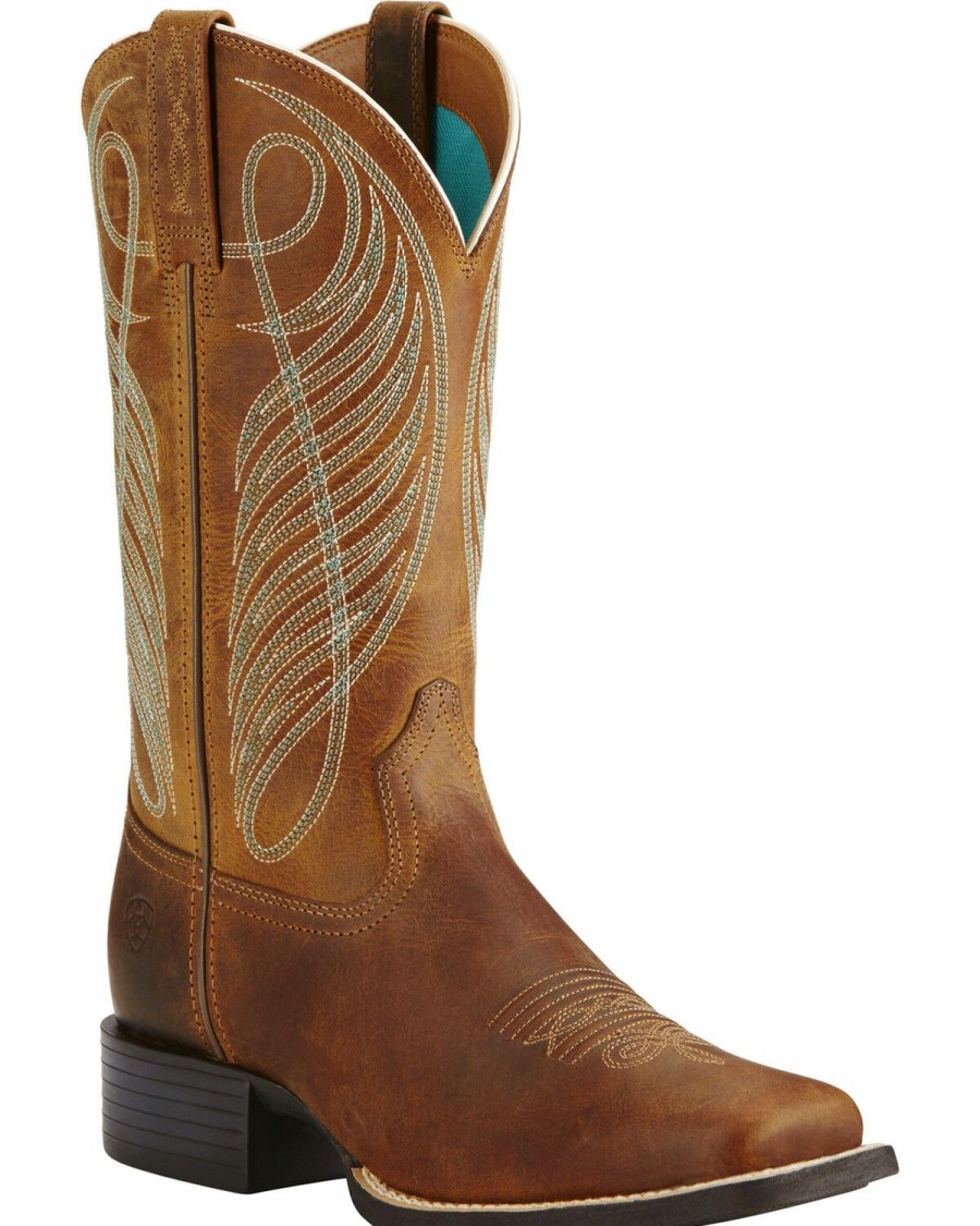 Boots & Shoes * | Ariat Women'S Round Up Western Boots Discount