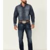 Men'S Clothing * | Ariat Men'S M4 Clovis Ford Dark Wash Stretch Relaxed Straight Jeans Outlet