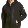 Men'S Clothing * | Ariat Men'S Rebar Black Full Zip Hoodie Sale