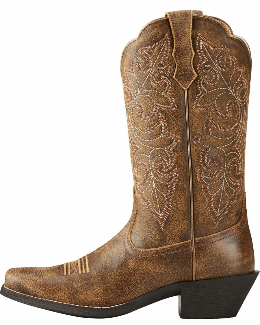 Boots & Shoes * | Ariat Women'S Round Up Square Toe Western Boots Sale