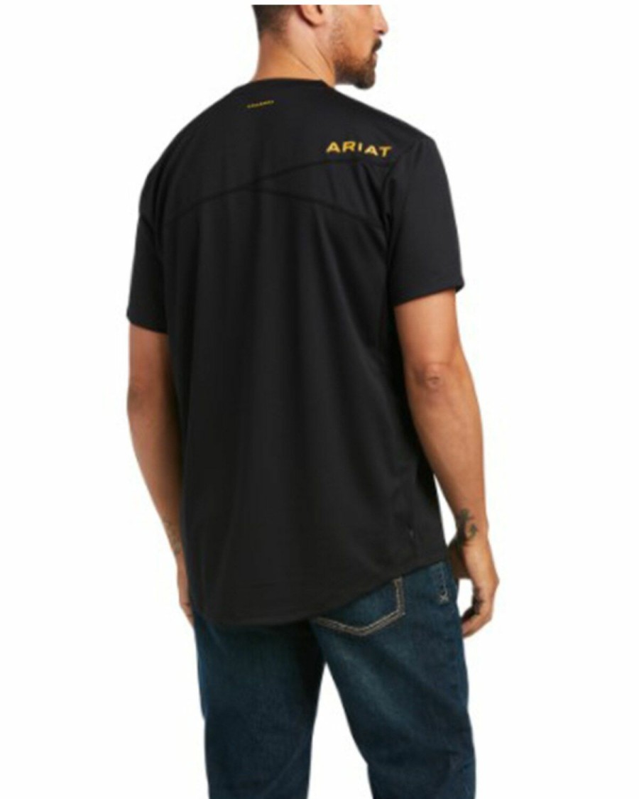 Men'S Clothing * | Ariat Men'S Rabar Polartec Elite All Season Work Pocket T-Shirt Sale