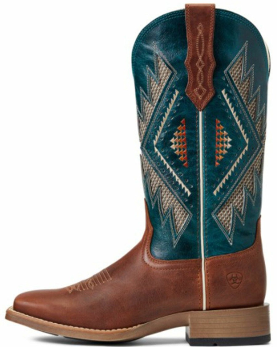 Boots & Shoes * | Ariat Women'S Sienna Venttek 360 Cpr Western Boots Broad Square Toe Clearance