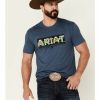 Men'S Clothing * | Ariat Men'S Sailor Hibiscus Logo Graphic Short Sleeve T-Shirt Online