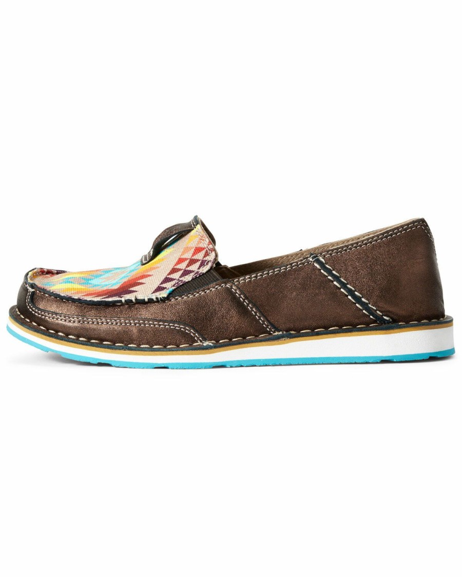 Boots & Shoes * | Ariat Women'S Rainbow Southwestern Cruiser Shoes Moc Toe Sale