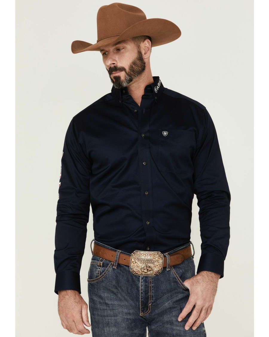 Men'S Clothing * | Ariat Men'S Team Usa Logo Western Shirt Big Sale