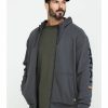 Men'S Clothing * | Ariat Men'S Grey Rebar All-Weather Full Zip Work Hooded Sweatshirt Big & Tall Discount