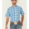 Men'S Clothing * | Ariat Men'S Ian Plaid Short Sleeve Button-Down Western Shirt Discount