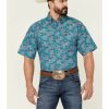 Men'S Clothing * | Ariat Men'S Daxton Cactus Print Short Sleeve Button-Down Western Shirt Clearance