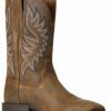 Boots & Shoes * | Ariat Men'S Bear Brown Brander Leather Performance Western Boot Wide Square Toe Clearance