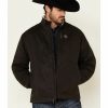 Men'S Clothing * | Ariat Men'S Expresso Grizzly Canvas Cc Insulated Zip-Front Jacket Clearance