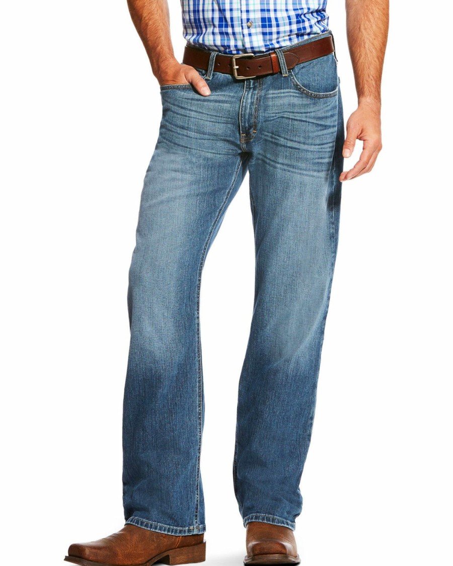 Men'S Clothing * | Ariat Men'S Low Rise M7 Legacy Stretch Drifter Slim Fit Bootcut Jeans Outlet