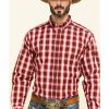 Men'S Clothing * | Ariat Men'S Impala Plaid Long Sleeve Western Shirt Outlet