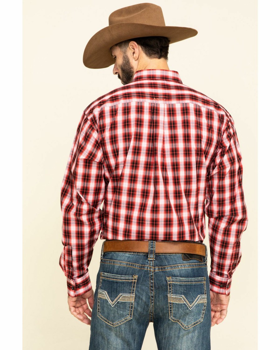 Men'S Clothing * | Ariat Men'S Impala Plaid Long Sleeve Western Shirt Outlet