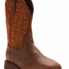 Boots & Shoes * | Ariat Men'S Brown Groundbreaker H20 Wide Square Toe Boots Steel Toe Discount