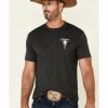 Men'S Clothing * | Ariat Men'S Heather Charcoal Haltone Usa Graphic Short Sleeve T-Shirt Sale