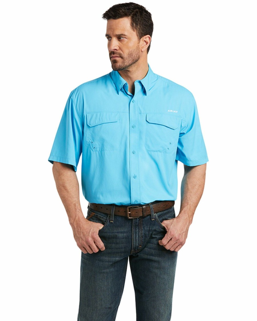 Men'S Clothing * | Ariat Men'S Outbound Tek Short Sleeve Button-Down Western Shirt Online