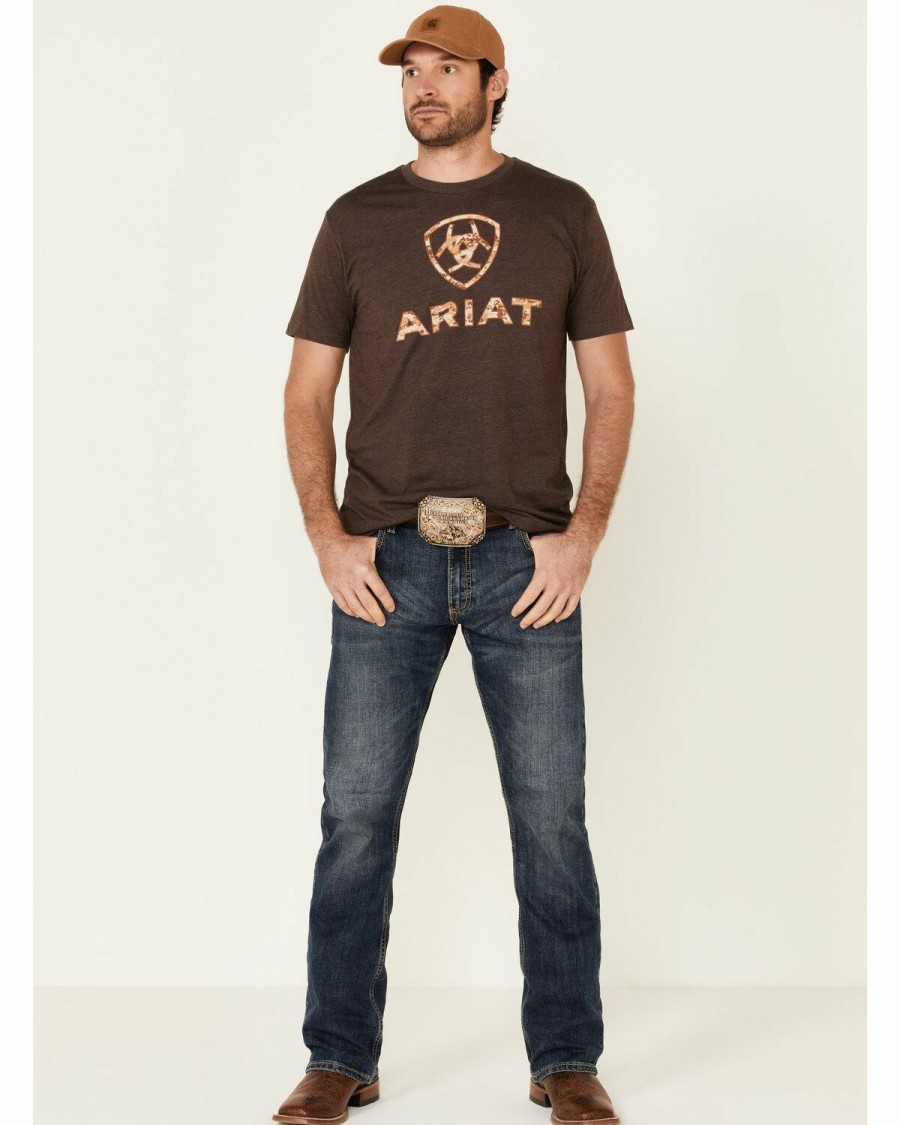 Men'S Clothing * | Ariat Men'S Liberty Usa Digi Camo Logo Short Sleeve T-Shirt Sale