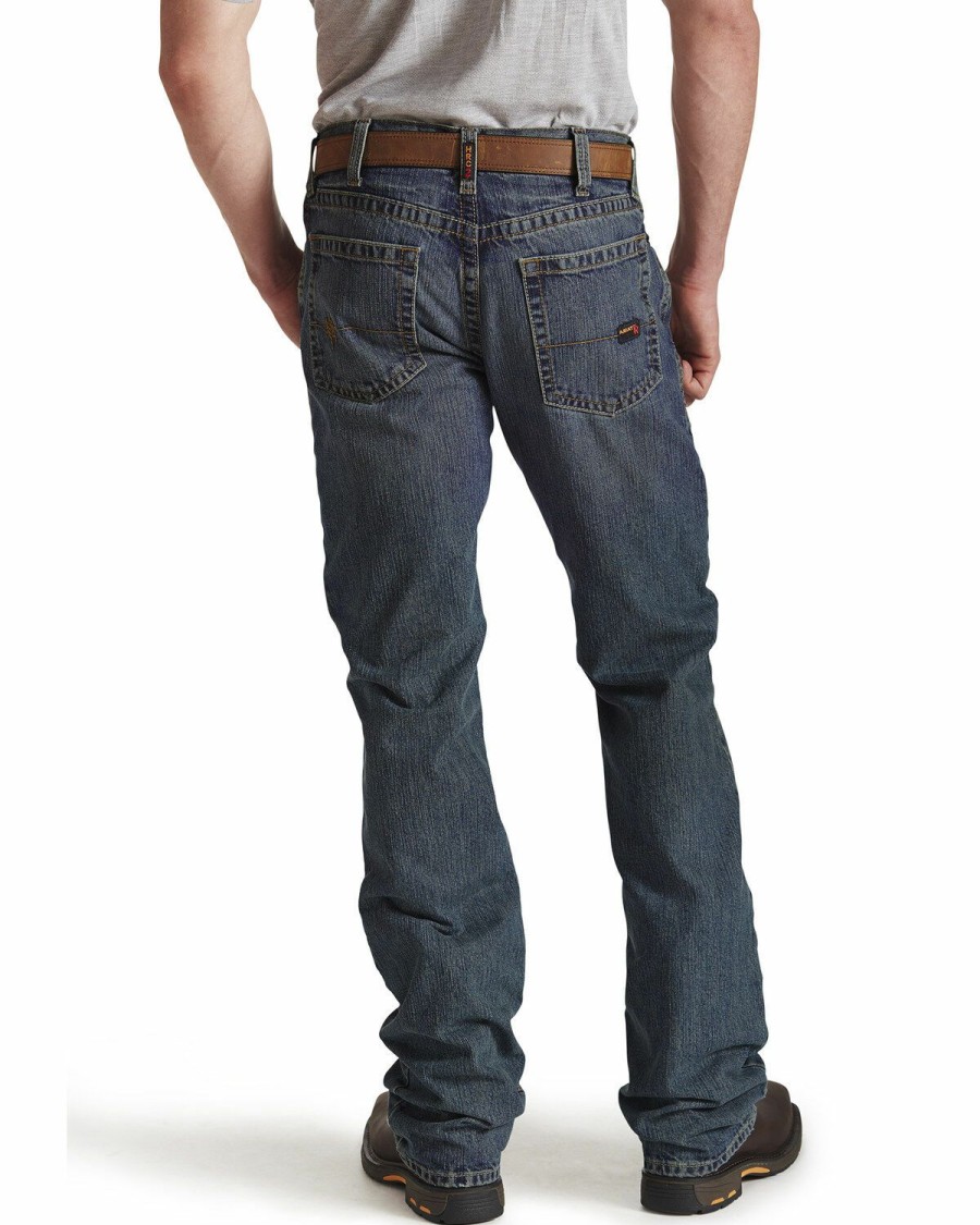 Men'S Clothing * | Ariat Flame Resistant M5 Slim Straight Clay Jeans Sale