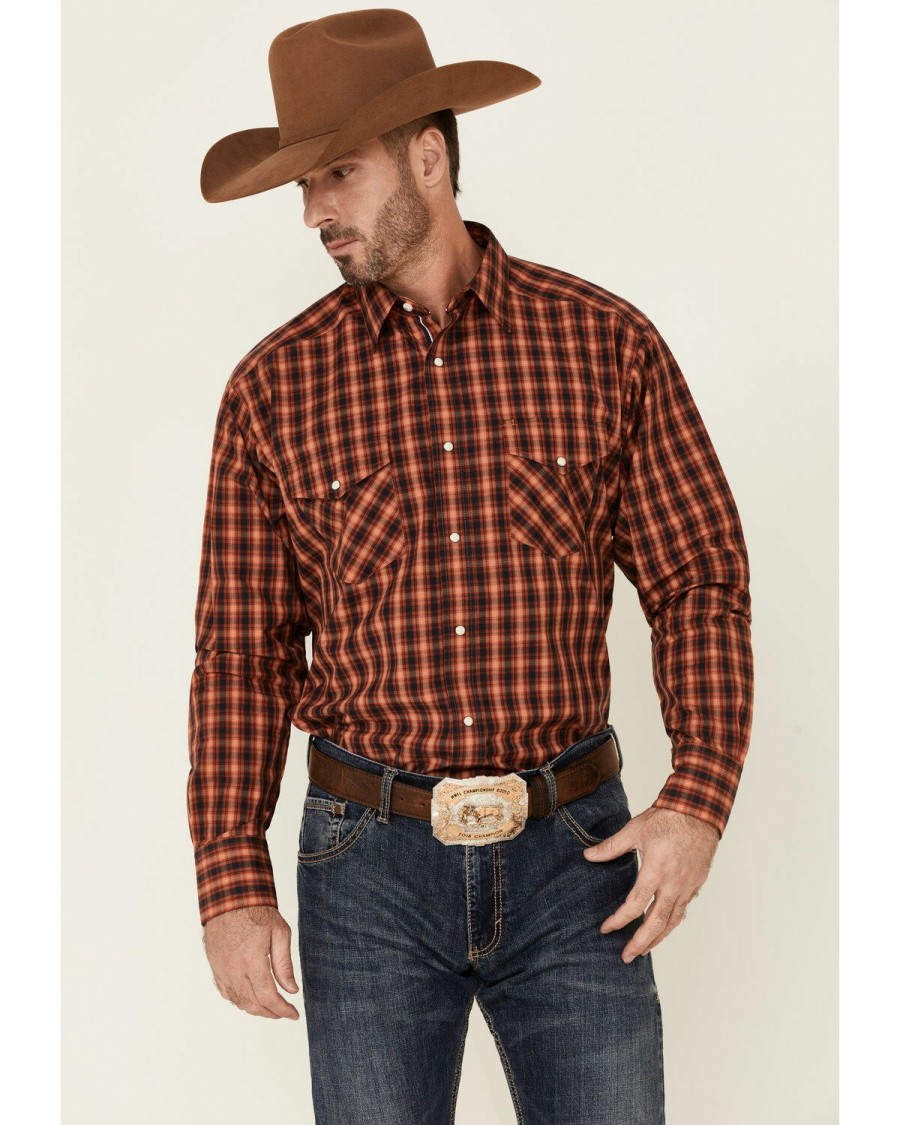 Men'S Clothing * | Ariat Men'S Pepi Small Plaid Long Sleeve Snap Western Shirt Outlet