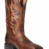 Boots & Shoes * | Ariat Men'S Brown Sport Rafter Western Boots Wide Square Toe Online